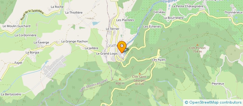 localisation de l'entreprise MADAME HUGUETTE ORIOL  VALFLEURY