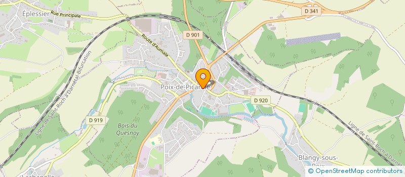 localisation de l'entreprise MADAME HUGUETTE PADOT  POIX-DE-PICARDIE