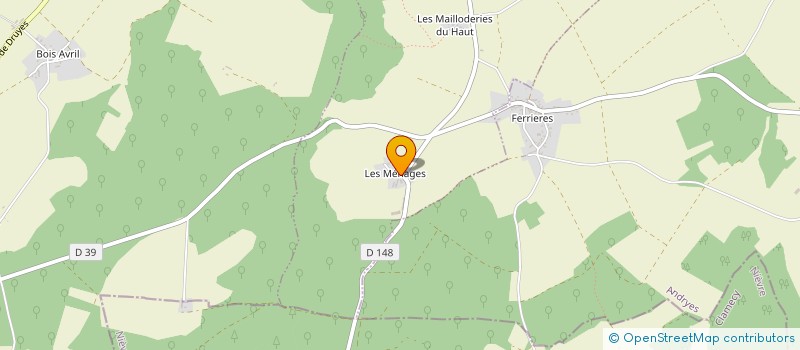 localisation de l'entreprise MADAME HUGUETTE PAUTRAT à DRUYES LES BELLES FONTAINE