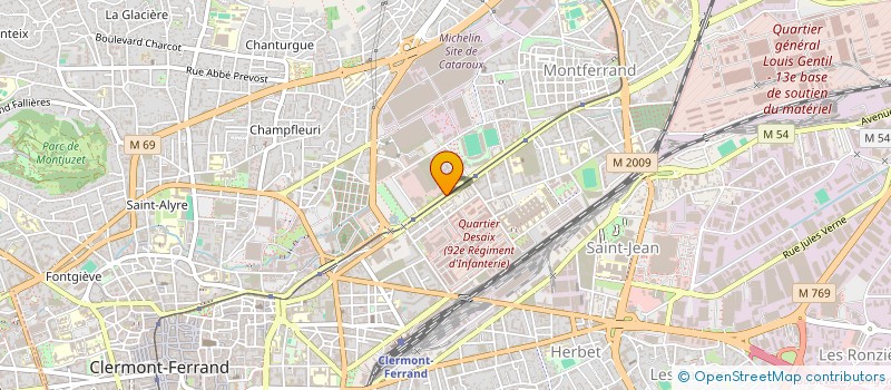 localisation de l'entreprise MADAME HUGUETTE PERRIAND à CLERMONT-FERRAND