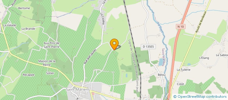 localisation de l'entreprise MADAME HUGUETTE PERRIER  SAINT-MARIENS