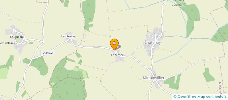 localisation de l'entreprise MADAME HUGUETTE PESCHOT à MITTAINVILLIERS-VERIGNY
