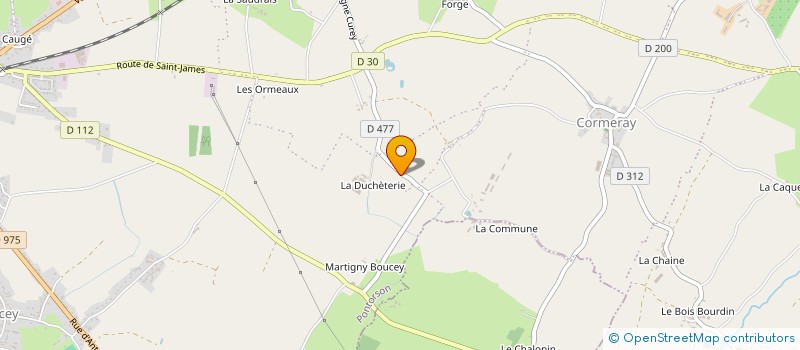 localisation de l'entreprise MADAME HUGUETTE PLANTIS  PONTORSON