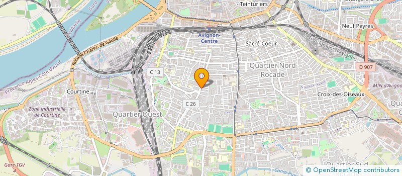 localisation de l'entreprise MADAME HUGUETTE POCHY  AVIGNON