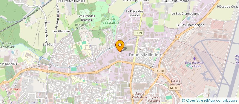 localisation de l'entreprise MADAME HUGUETTE PROTIN  TOURS
