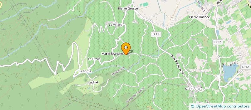 localisation de l'entreprise MADAME HUGUETTE RIGAUD  APREMONT