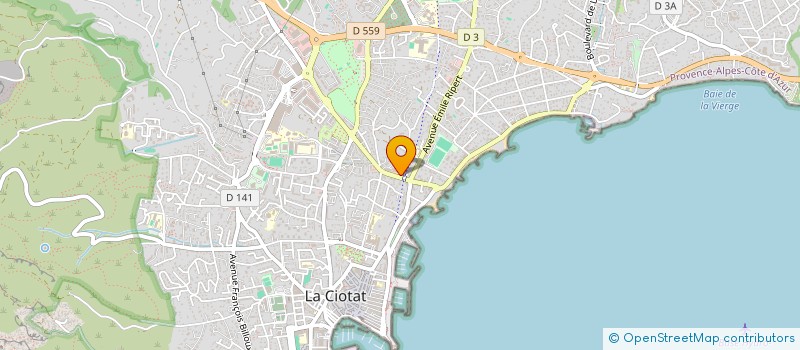 localisation de l'entreprise MADAME HUGUETTE RIVIER JAYOL à LA CIOTAT