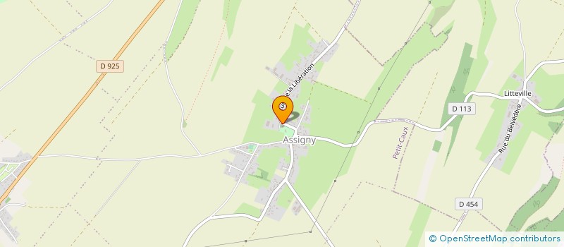 localisation de l'entreprise MADAME HUGUETTE ROBIN  PETIT-CAUX