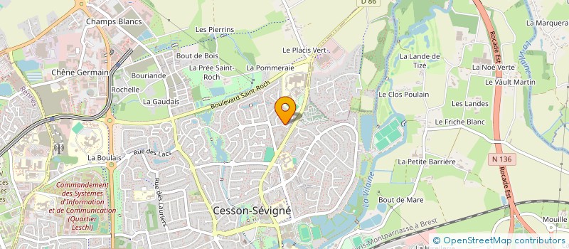 localisation de l'entreprise MADAME HUGUETTE ROSE  CESSON-SEVIGNE