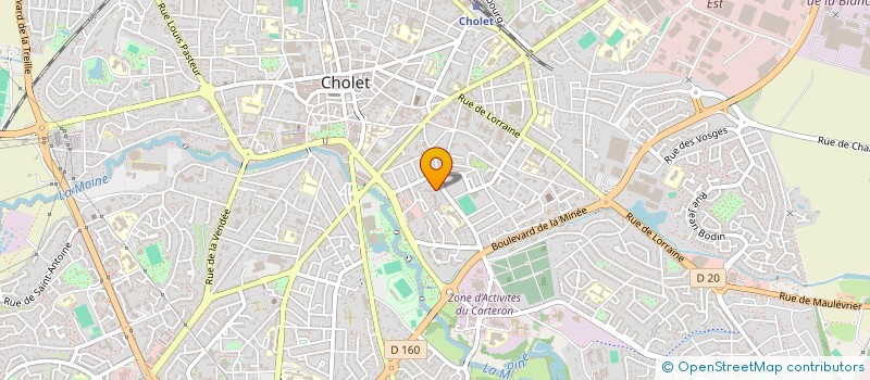 localisation de l'entreprise MADAME HUGUETTE ROUGER à CHOLET