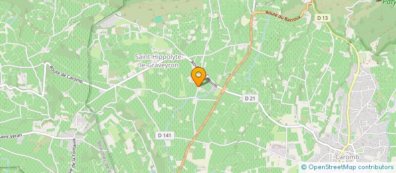 localisation de l'entreprise MADAME HUGUETTE ROUX  SAINT-HIPPOLYTE-LE-GRAVEYRON