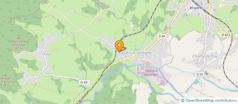 localisation de l'entreprise MADAME HUGUETTE SALVESTRONI  LAVAL-SUR-VOLOGNE