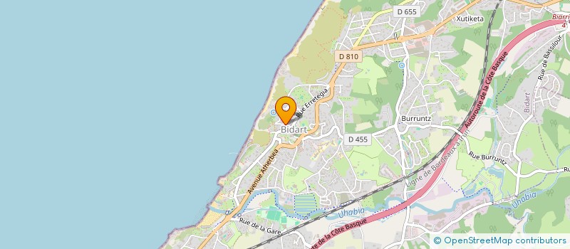 localisation de l'entreprise MADAME HUGUETTE SART à BIDART