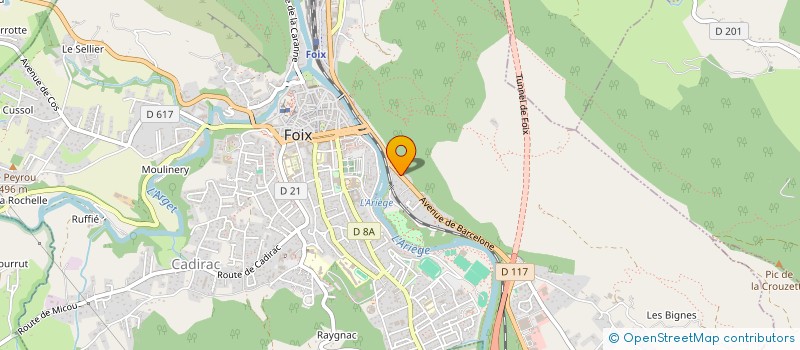 localisation de l'entreprise MADAME HUGUETTE SAURAT à FOIX