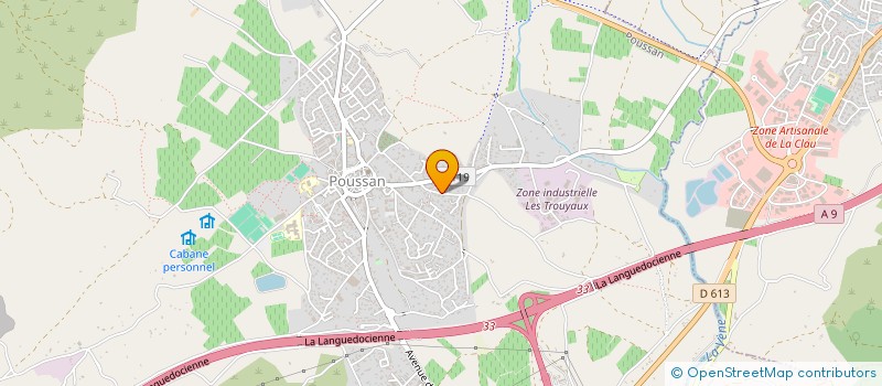 localisation de l'entreprise MADAME HUGUETTE SERVAT  POUSSAN