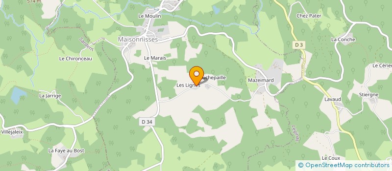 localisation de l'entreprise MADAME HUGUETTE SOAMILAMANANA à MAISONNISSES
