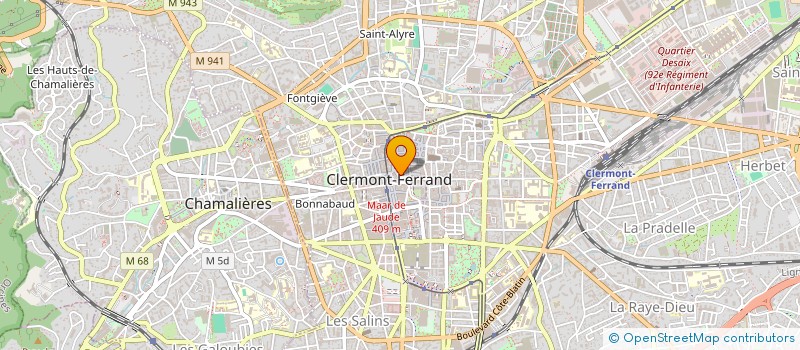 localisation de l'entreprise MADAME HUGUETTE SOULE  CLERMONT-FERRAND