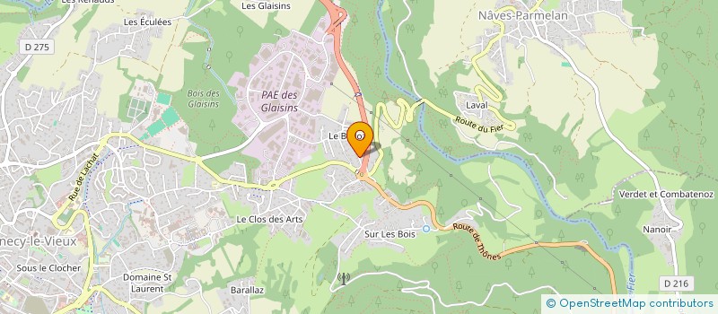 localisation de l'entreprise MADAME HUGUETTE SUCCESSION LEVET  ANNECY