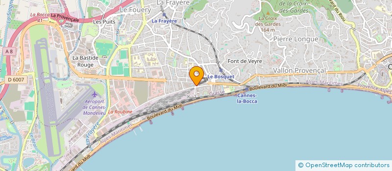localisation de l'entreprise MADAME HUGUETTE TARNIQUET à CANNES