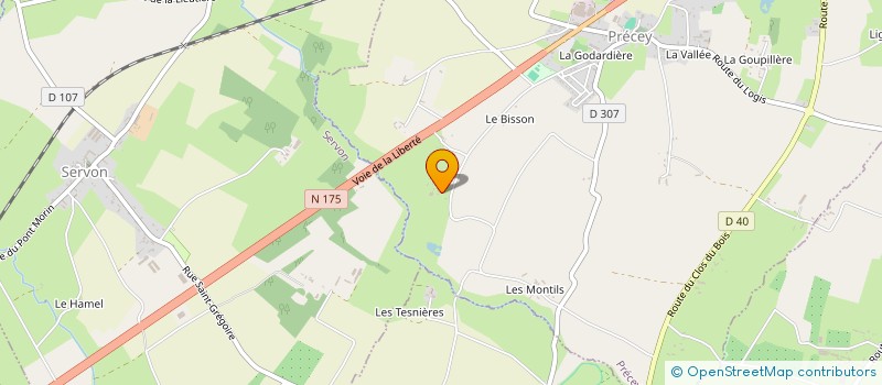 localisation de l'entreprise MADAME HUGUETTE THIEURMEL  PRECEY