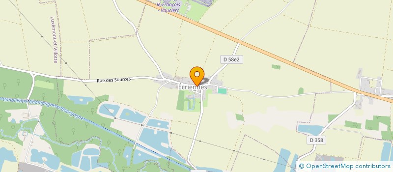 localisation de l'entreprise MADAME HUGUETTE THOMASSIN à LES RIVIERES-HENRUEL