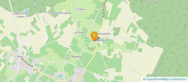 localisation de l'entreprise MADAME HUGUETTE VAILLANT à BELLEVIGNE-EN-LAYON