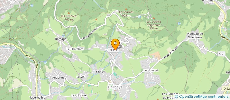 localisation de l'entreprise MADAME HUGUETTE VERNAY  HERBEYS