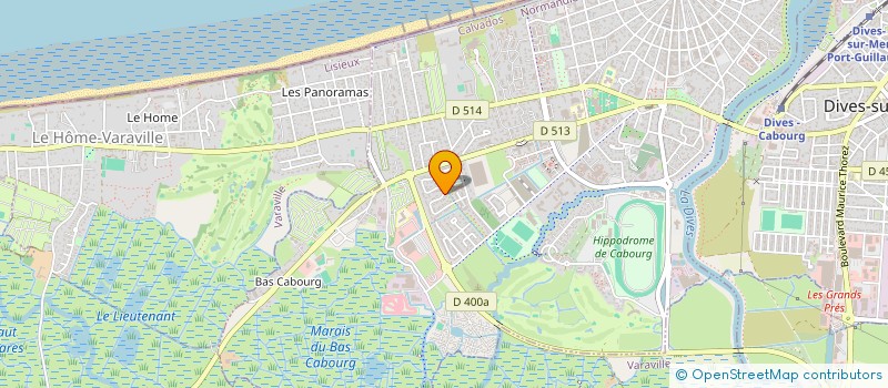 localisation de l'entreprise MADAME HUGUETTE VERONIQUE  CABOURG