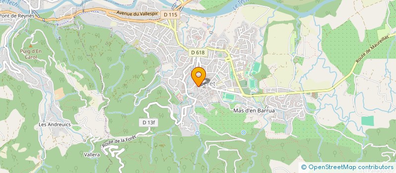 localisation de l'entreprise MADAME HUGUETTE XICOLA  CERET