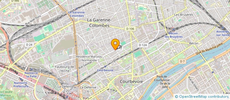 localisation de l'entreprise MADAME HUI YANG à COURBEVOIE