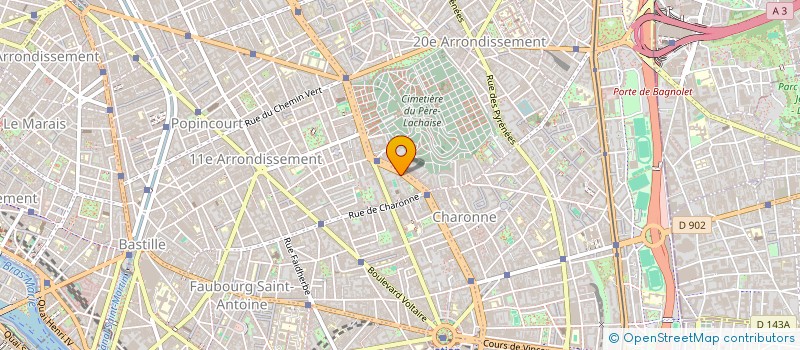 localisation de l'entreprise MADAME HUIJING ZHAO  PARIS