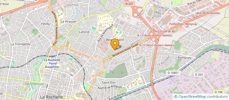 localisation de l'entreprise MADAME HULYA AKKUS  LA ROCHELLE