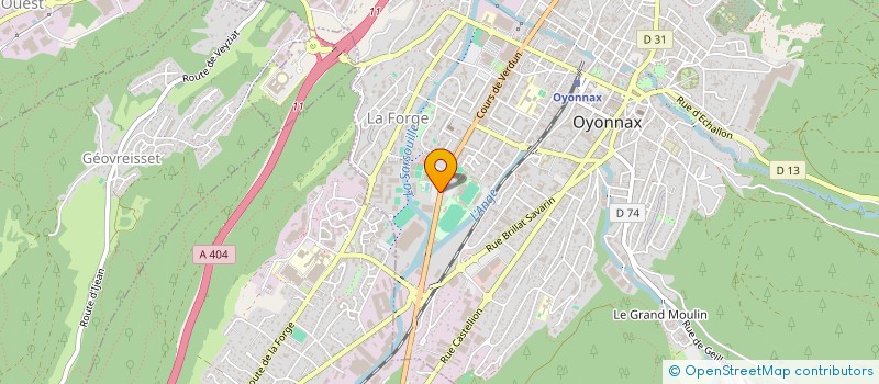 localisation de l'entreprise MADAME HULYA CELIBI à OYONNAX