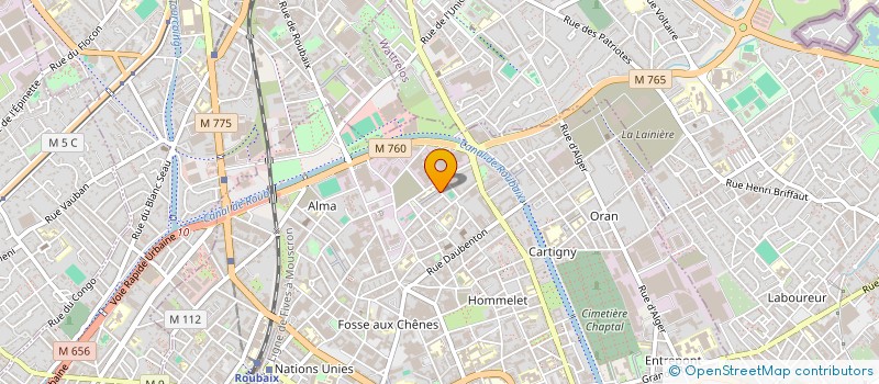 localisation de l'entreprise MADAME HULYA KARASU  ROUBAIX