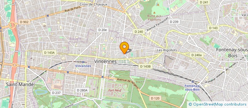 localisation de l'entreprise MADAME HUNG LI à VINCENNES