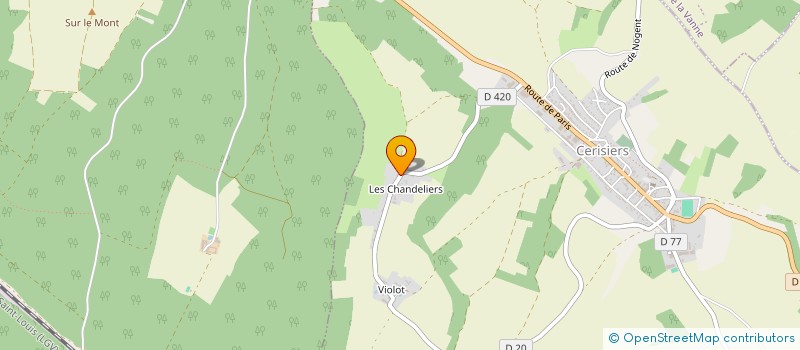 localisation de l'entreprise MADAME HUONG DANG  CERISIERS