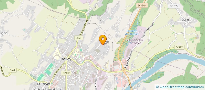 localisation de l'entreprise MADAME HURIYE EKINCI  BELLEY