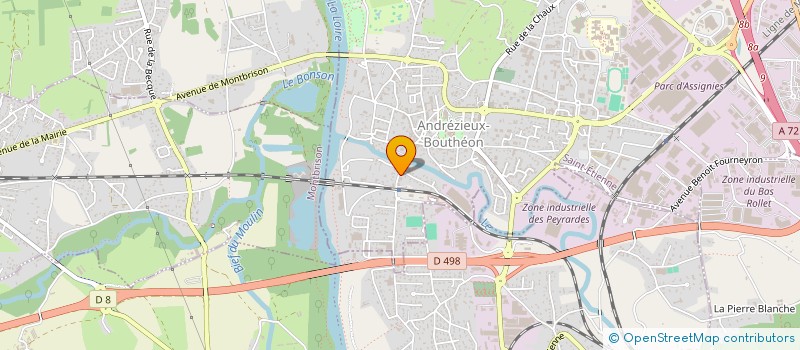 localisation de l'entreprise MADAME HURRIYET MANAV  ANDREZIEUX-BOUTHEON
