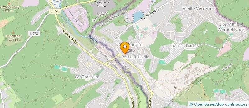 localisation de l'entreprise MADAME HUUGUETTE FIERLING  PETITE-ROSSELLE