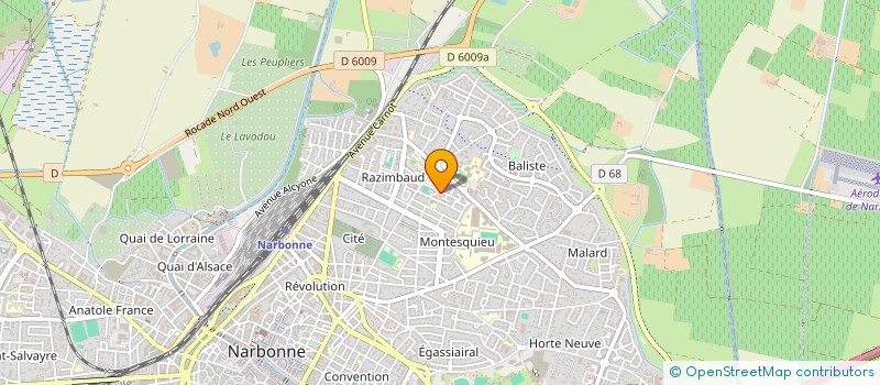 localisation de l'entreprise MADAME HYACINTHE GARGALLO  NARBONNE