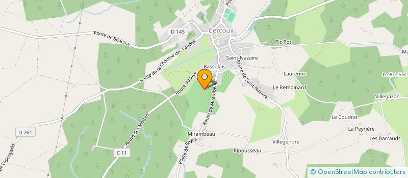 localisation de l'entreprise MADAME HYACINTHE LAFOND  NEUVICQ