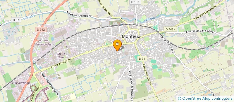 localisation de l'entreprise MADAME HYACINTHIA SINADOUCAOUDIN  MONTEUX