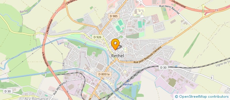 localisation de l'entreprise MADAME HYLIANA TARDIEUX  RETHEL