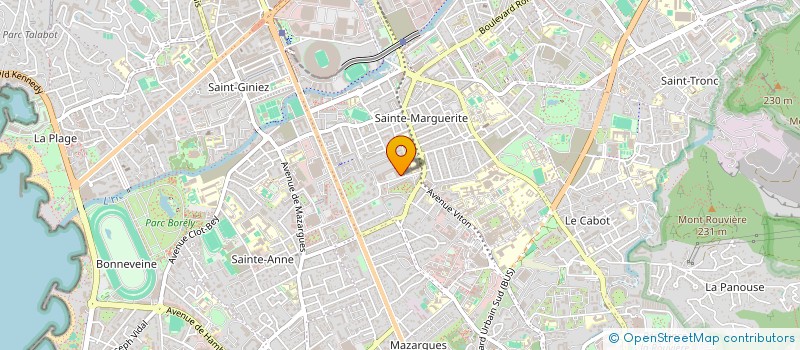 localisation de l'entreprise MADAME HYLIANE MONNIER à MARSEILLE 9EME