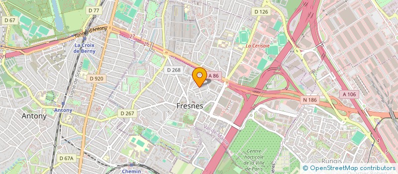 localisation de l'entreprise MADAME HYO JEONG JANG  FRESNES