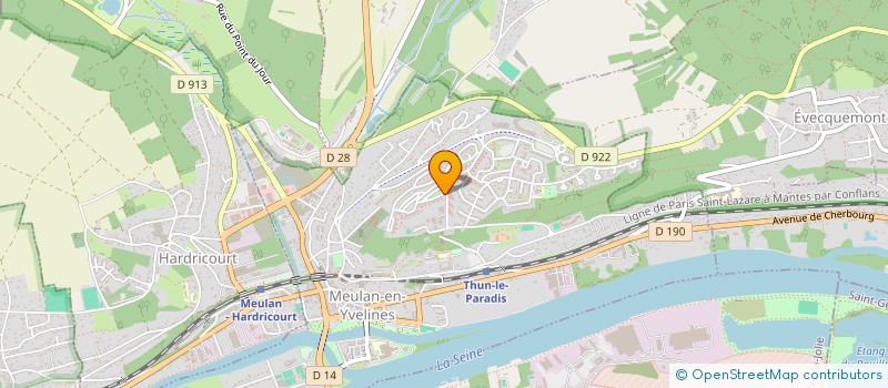 localisation de l'entreprise MADAME IABELLA ALVES RODRIGUES  MEULAN-EN-YVELINES