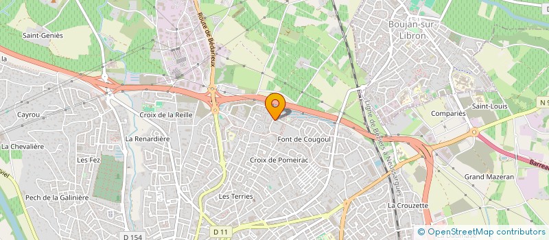 localisation de l'entreprise MADAME IARA SAAVEDRA CARDOSO BOGUINHA à BEZIERS