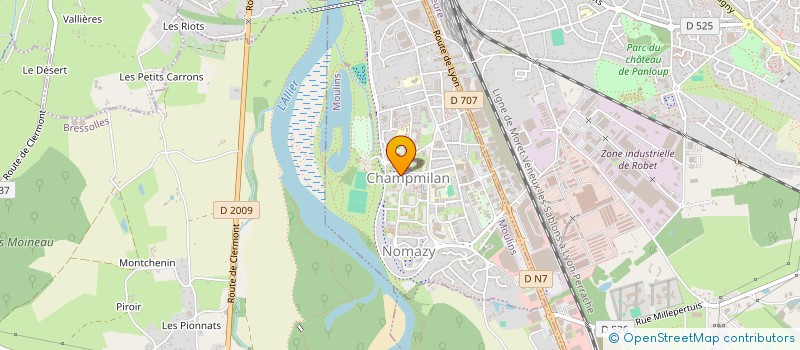 localisation de l'entreprise MADAME IASMINA CALDARAS  MOULINS