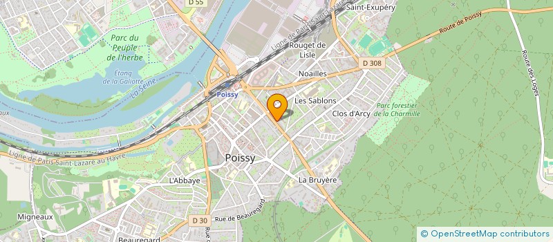 localisation de l'entreprise MADAME IBELISE PAIVA TOLEDO  POISSY