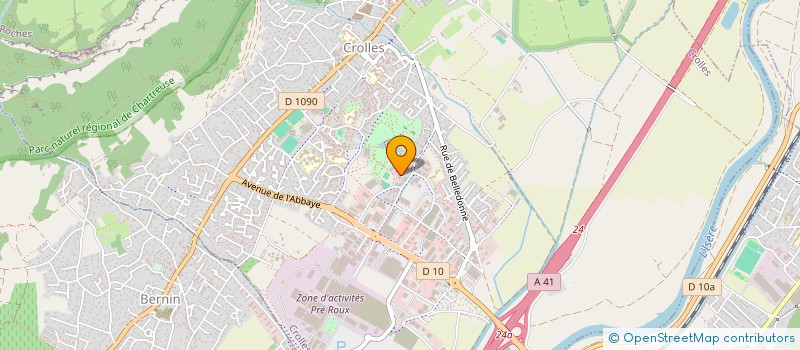 localisation de l'entreprise MADAME IBTICEM KHALFAOUI à CROLLES